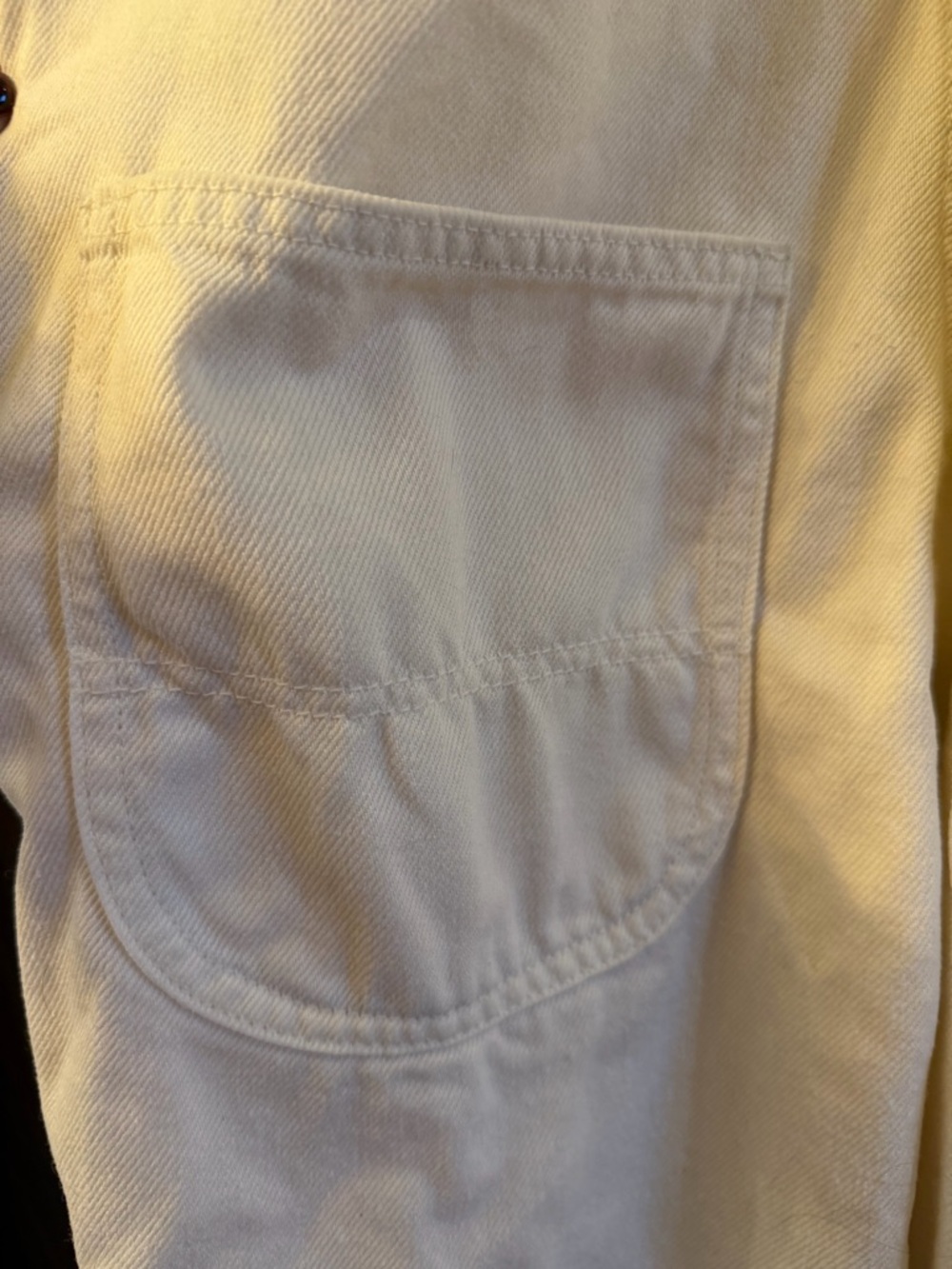 Reformation, Smith Style, Ivory Denim Overalls, Size 4 - Picture 10 of 16